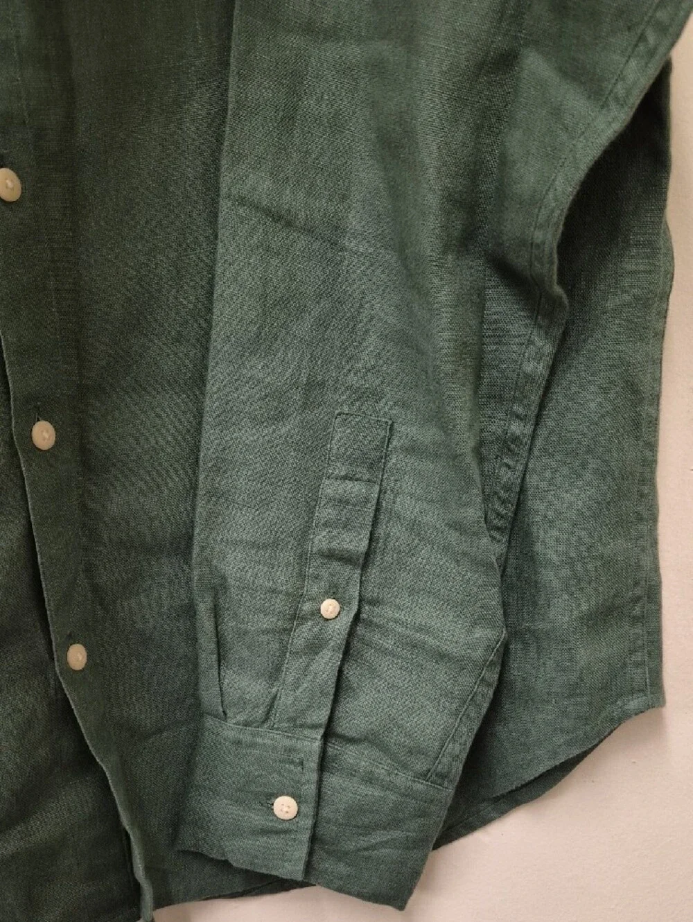Alex Crane Men's Forest Green Button-Down Shirt Size L